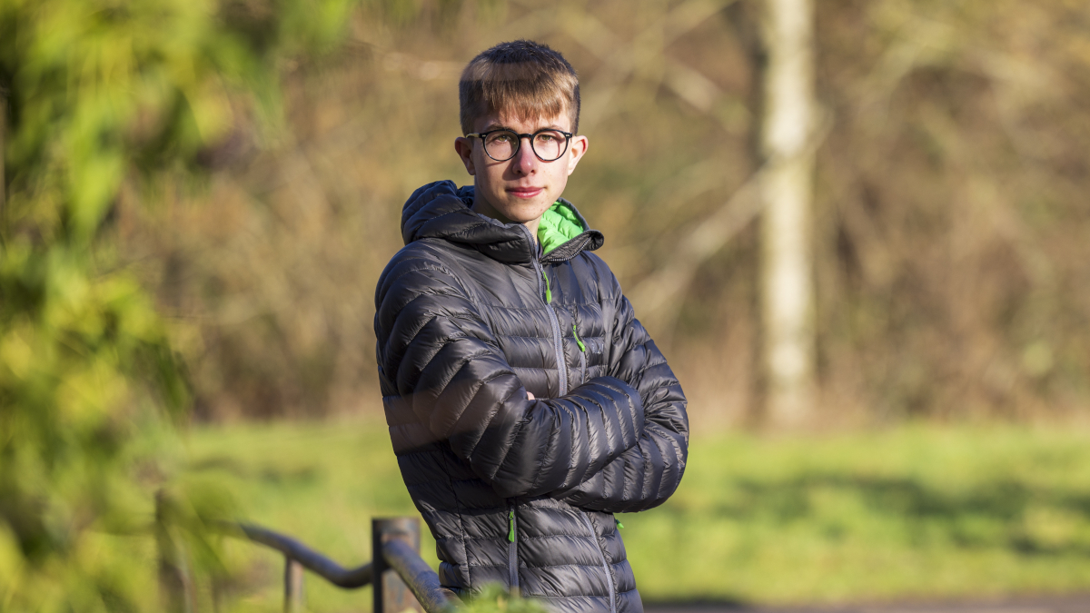 Portrait of Jack Sherlock, environmental management student at the University of Reading