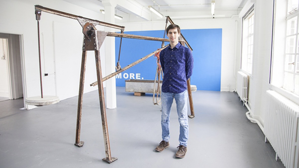 MA Fine Art student,  Adam Stead