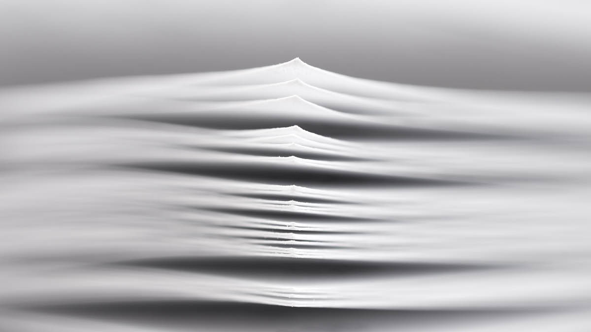 Close up of the corner of a sheaf of papers