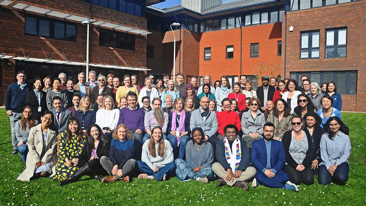The PCLS staff on the lawn outside the Harry Pitt building