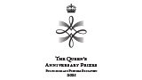 The Queen's Anniversary Prize for Higher and Further Education 2021