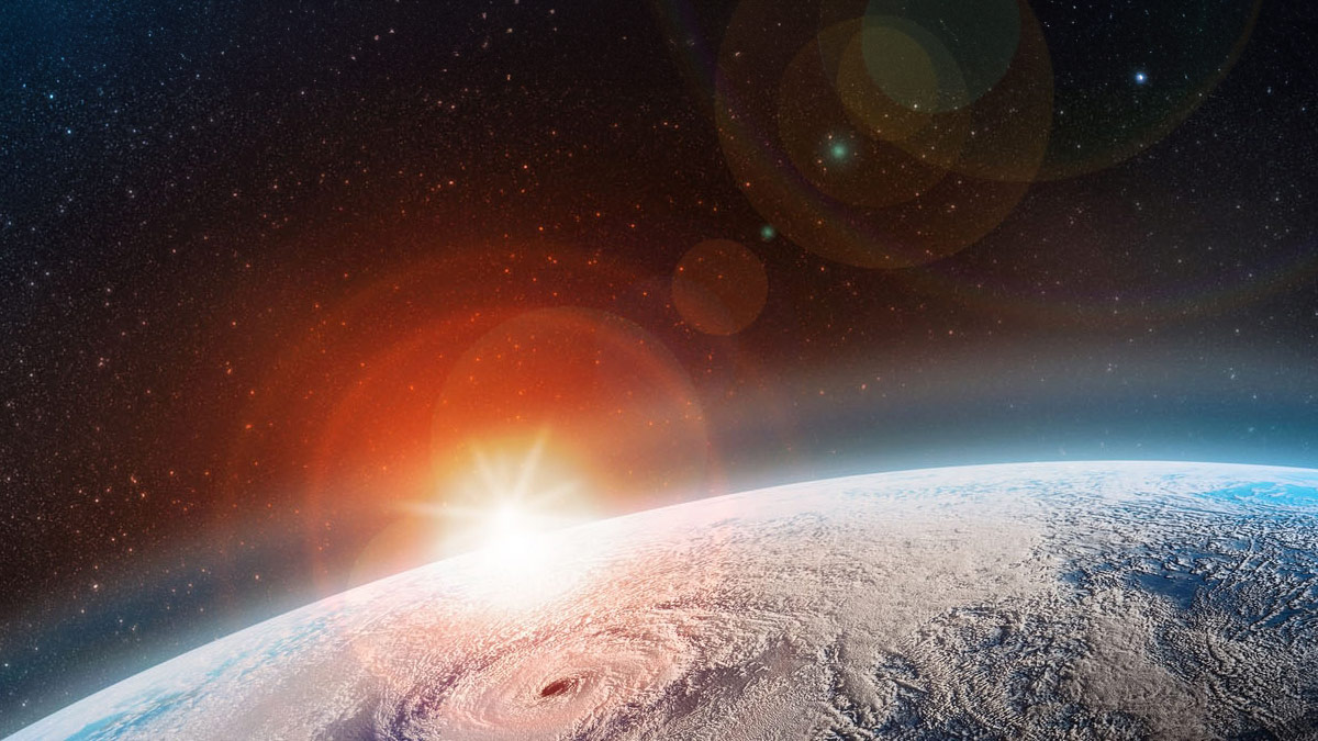 Sunrise over planet Earth